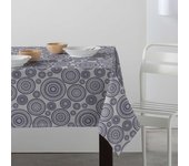 Mantel antimanchas de tela resinado por metros - Mandalas azul gris 45843-5    mantel por metros; manteles; mantel barato; mantel jardín
