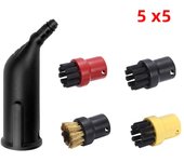 Karcher SC1 SC2 SC3 SC4 SC5 SC7 CTK10 Steam Vacuum Cleaner Accessories Replacement Cleaning Brush Round Nozzle Accessories