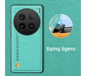 Luxury Leather Case for VIVO X100 Ultra X100S Pro X90 Pro + VIVO Y18 Y38 Y03 Y17S Car Holder Plain Silicone Protection Cover