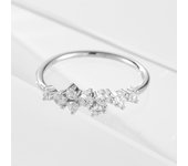new minimalistic birthstone zircon trend the night sky Inspired twinkling stars Stackable cluster rings jewelry for women girls