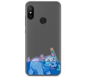 Tumundosmartphone Funda Gel Transparente para Xiaomi Redmi 6 Pro / Mi A2 Lite diseño Hipo Dibujos