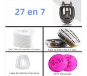 3 interface 6800 mask combination 6001/SJL filter With 5N11 filter cotton / 501 filter box Respirator gas mask