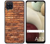 Tumundosmartphone Funda Gel Tpu para Samsung Galaxy A12 / M12 diseño Ladrillo 04 Dibujos