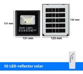 Lámpara Solar LED Para Exterior Jardín Farol Inundable Impermeable Control Remoto Dimmer Luz De Pared Y Escaleras