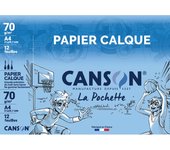 Papel de calco CANSON, satinado, DIN A4, 70 g/m²