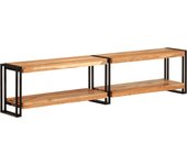 Mueble de TV madera maciza de acacia 180x30x40 cm