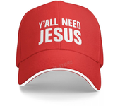 Y'all Need Jesus Letter Printed Baseball Cap Fashion Men Women Trucker Hat Casquette Snapback Gorras Boinas Hats