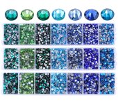 QIAO New Set SS6-SS30 Hot fix Rhinestones Hotfix Crystal Glass Rhinestone Iron-on Strass