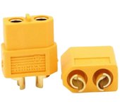 Enchufes de plátano chapados en oro XT60 Conectores macho hembra de bala Enchufe XT-60