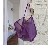 Protable Mesh Bag Large Capacity Reusable Storage Bags Swimming Beach Bag Women Makeup Organizer Shopping Handbag