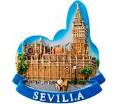 Domínguez Imán de Resina Sevilla Giralda 70x50 mm 4 mm Grosor