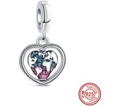 New Original 925 Silver Charms Beads Dangle Cup Pet Piece Puzzle Feet Blue Ship Fit Pandora Bracelest DIY Women Making Jewelry