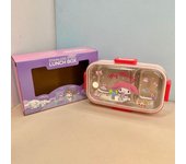 Sanrio Hellokitty Cartoon Lunch Box Kuromi Lunch Box Cute Anime Cinnamoroll Anti-Scalding Kids Portable Divided Lunch Box Gifts