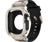 Silicone Strap+TPU Case for Apple Watch Band Ultra2 10 46mm 49mm 44mm 45mm Protector Cover Bracelet for IWatch Series 9 8 7 6 SE