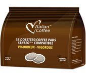 180 Monodosis Vigoroso (10x18 Pads) Compatible con Senseo  Café Intenso  Para Cafeteras Philips Senseo