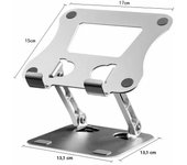 Laptop Tablet Stand Adjustable Aluminum Alloy laptop Tablet up to 17 "Laptop Portable Folding stand Cooling stand support