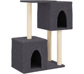 Rascador para Gatos con postes de ISAL gris Obscura 86 cm