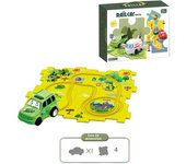 Puzzle Track Car Play Set Children's Educational Track Car DIY Dinosaur Park Rail City Scene Construction Education Toy Gifts