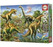 PUZZLE 500 PIEZAS PATIO JURASICO - EDUCA BORRAS
