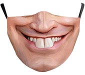 Halloween Adults Mouth Masks Funny Printed Cotton Blend Facial Expressions Washable Mascaras Face Shield Masque Facial Masks