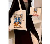 Avatar The Last Airbender Anime Appa YIP YIP Pattern Bag Set, Lightweight Large Capacity Tote Bag, Party Gift Handbag for Girls