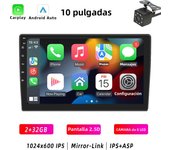 HIPPBQCC 2 Din Car Radio Carplay Android Auto 4 Core Android 11 4G GPS Car Audio 7"/9"/10" WIFI Automotive IPS Multimedia Player