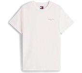 Camiseta Tommy Slim Linear Chest Hombre Blanca