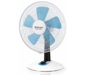 Ventilador de Sobremesa Orbegozo TF 0148 - 60W - 5 Aspas - Ø40cm - 4 Velocidades - Modos Silent/Turbo - Oscilación y Regulable en Inclinación - Accesorios para el Aire Acondicionado
