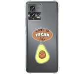 Funda Silicona Antigolpes para Motorola Edge 30 Fusion 5G diseño Vegan Life Dibujos