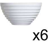 Vajilla Harena de Luminarc – Vidrio Opal Blanco y Negro – Completa tu Mesa con Elegancia Moderna
