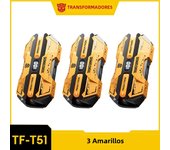 Choice TRANSFORMERS TF-T51 Bluetooth 5.4 Gaming Headsets Stereo Sound Wireless Earphones LED Display AI Translator Headphones