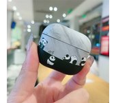 Cute Panda Silicone Earphone Case For Apple Airpods 4 3 2 1 Pro 2 Funny Cartoon Patterns Matte Frosted Wireless Headphone Cover