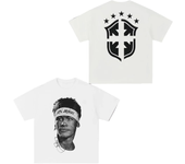Summer Cristiano Ronaldo Neymar Football Superstar Print Cotton Short-sleeved T-shirt Men Women Clothing Athleisure Oversize Tee