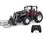 RC Farm Car Tractors Trailer 2.4G Radio Controlled Cars Farming Simulator Truck Miniature Farmer Animal Model Toys Children Boy