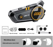 1000mah Motorcycle Intercom Helmet Headset 300m Wireless Communicator Interphone Waterproof Bluetooth Earphone Handsfree Call