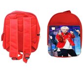 MERCHANDMANIA PACK MOCHILA ROJA Y ESTUCHE ikon DK but you u love on the brain school material grupo kpop cantantes