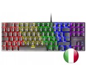 Mars gaming mk80 teclado gaming mecanico - tkl compacto - iluminacion rgb - teclas imborrables - switches antipolvo - multiplataforma - modo juego - anti-ghosting avanzado - italiano - color negro