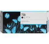 HP - 738 300-ml Black DesignJet Ink Cartridge cartucho de tinta 1 pieza(s) Original Alto rendimiento (XL) Negro 498N8A