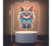 cat Usb Atmosphere Table Lamp Rgb Night Lights Led Mange Avatar Room Decor Gift Rgb Night Lights Led