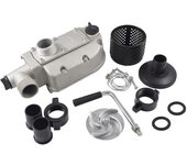 Powertec Pro Kit de Bomba de Agua de Aluminio para Motor de Gasolina 152F 154F 2,5hp 3HP - Eje de Salida de Rosca