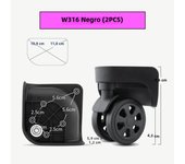 W316 Suitcases Travel Luggage Business Box Trolley Pulleys Accessories Hard Shell Suitcase Practical Replacement Casters Parts