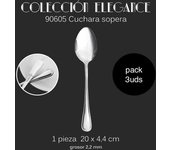 Maxia Market - Cubiertos accesorios para cocina, cuchillo para carne, fruta, de mesa, pescado, cuchara de postre, sopa, tenedor, espatula para tarta, acero inoxidable INOX - Colección ELEGANCE