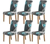 Juego de 6 fundas elásticaspara Sillas Modernes, para Cocina, Bodas, Fiesas, lavables (6 Unidades)