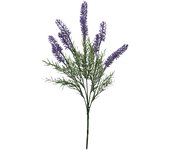 Poenia Arte Floral - Ramo de Lavanda Artificial - Decoración Floral - 49cm - 3pcs