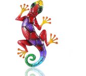 Metal Gecko Yard Garden Decoration for Outdoor Statues Home-garden Wall Decor Miniature Accessories Sculpture Lizard Ornaments