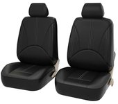 PU Leather Car Seat Cover Set Breathable Vehicle Seat Cushion Full Surround Cover for Car Compatible with Airbag Fit 5-Seat Auto
