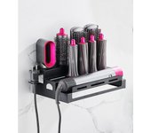 Reemplazo de soporte de almacenamiento no ideal para Dyson Airwrap Styler, con adhesivo, sin clavos ni pinchazo para instalar, 3 capas, negro