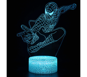 2024 Spiderman VS venom 7/16 Colors Touch Remote Control LED Night Lamp Touch Table Lamp Ornaments Kids Toys Gifts