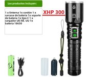 Most Powerful Led Flashlight XHP300 USB Rechargeable Torch Light XHP199 High Power Tactical Flashlight Camping Work Hand Lantern