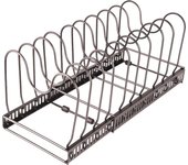 Caja de Almacenamiento Expandible para Ollas Estante de Almacenamiento de Tapa para Ollas y Sartenes Organizador de Cocina